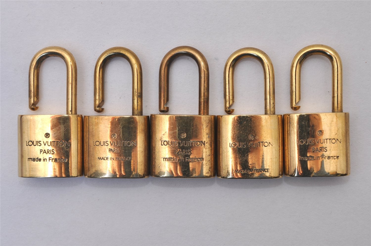 Authentic Louis Vuitton Padlock Gold 10Set LV 5217I