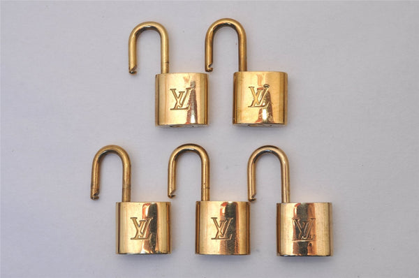 Authentic Louis Vuitton Padlock Gold 10Set LV 5217I