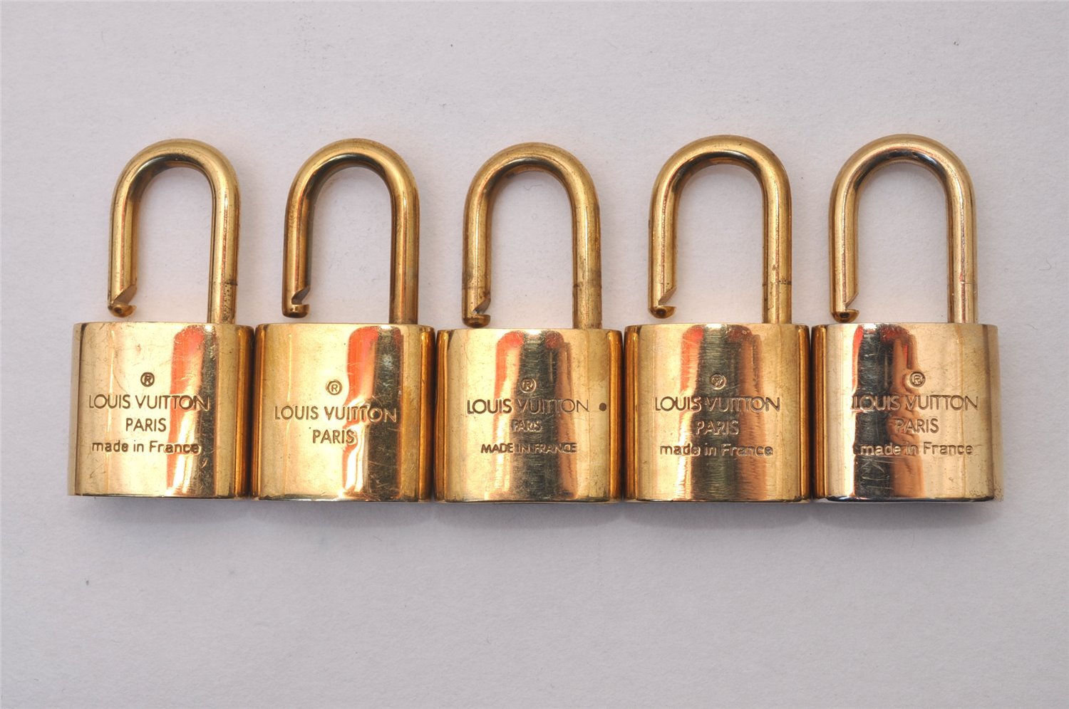 Authentic Louis Vuitton Padlock Gold 10Set LV 5217I