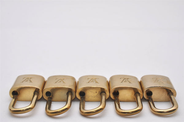 Authentic Louis Vuitton Padlock Gold 10Set LV 5217I