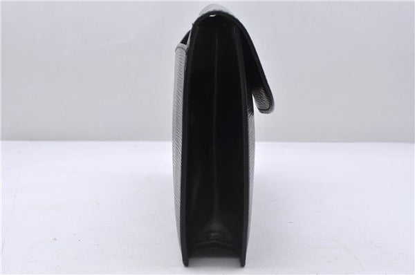 Authentic Louis Vuitton Epi Montaigne 27 Clutch Bag Purse Black M52652 LV 5218D