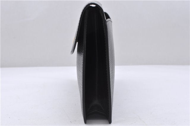 Authentic Louis Vuitton Epi Montaigne 27 Clutch Bag Purse Black M52652 LV 5218D