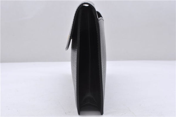 Authentic Louis Vuitton Epi Montaigne 27 Clutch Bag Purse Black M52652 LV 5218D