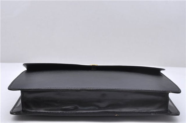 Authentic Louis Vuitton Epi Montaigne 27 Clutch Bag Purse Black M52652 LV 5218D