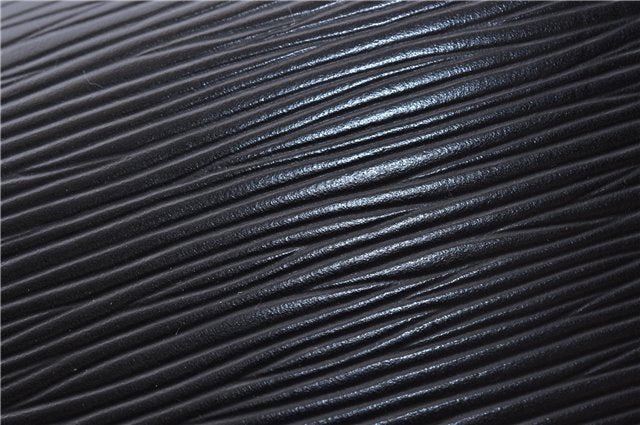 Authentic Louis Vuitton Epi Montaigne 27 Clutch Bag Purse Black M52652 LV 5218D