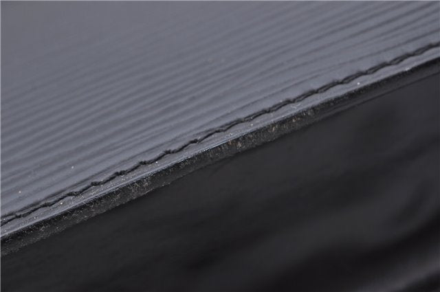 Authentic Louis Vuitton Epi Montaigne 27 Clutch Bag Purse Black M52652 LV 5218D