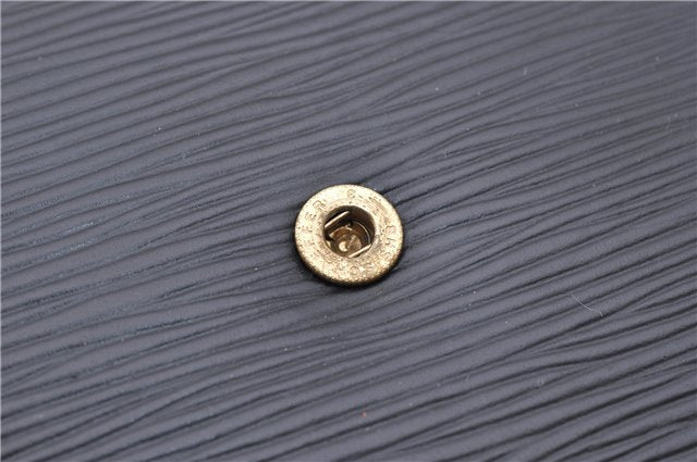 Authentic Louis Vuitton Epi Montaigne 27 Clutch Bag Purse Black M52652 LV 5218D