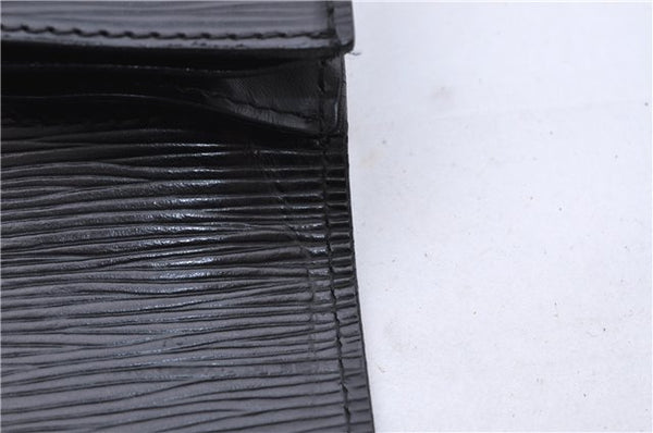 Authentic Louis Vuitton Epi Montaigne 27 Clutch Bag Purse Black M52652 LV 5218D