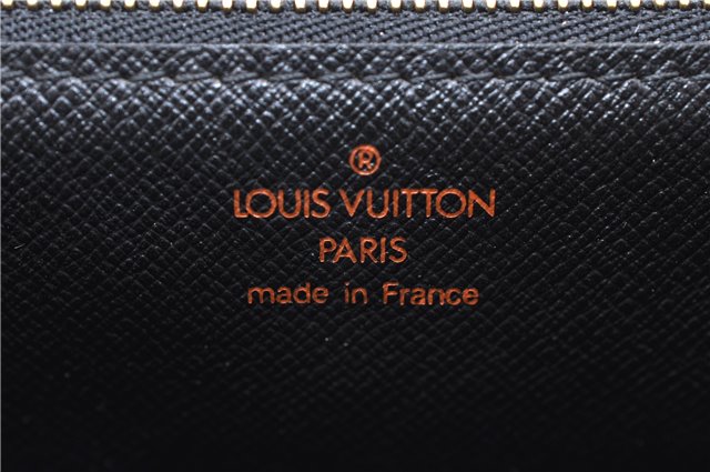 Authentic Louis Vuitton Epi Montaigne 27 Clutch Bag Purse Black M52652 LV 5218D