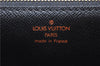 Authentic Louis Vuitton Epi Montaigne 27 Clutch Bag Purse Black M52652 LV 5218D