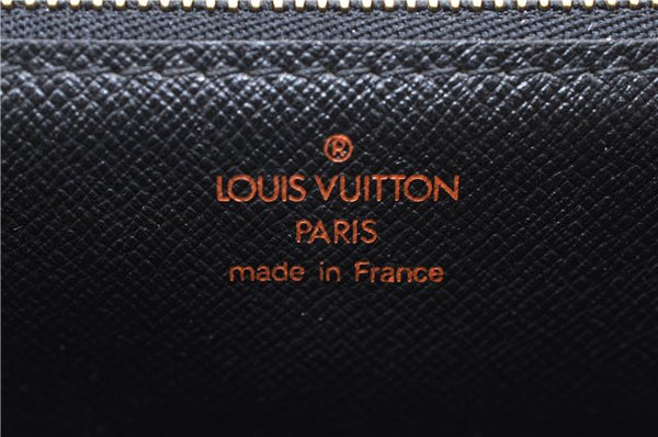 Authentic Louis Vuitton Epi Montaigne 27 Clutch Bag Purse Black M52652 LV 5218D