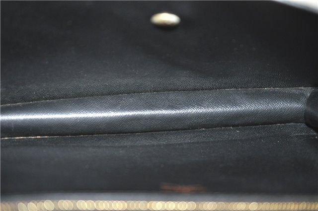 Authentic Louis Vuitton Epi Montaigne 27 Clutch Bag Purse Black M52652 LV 5218D