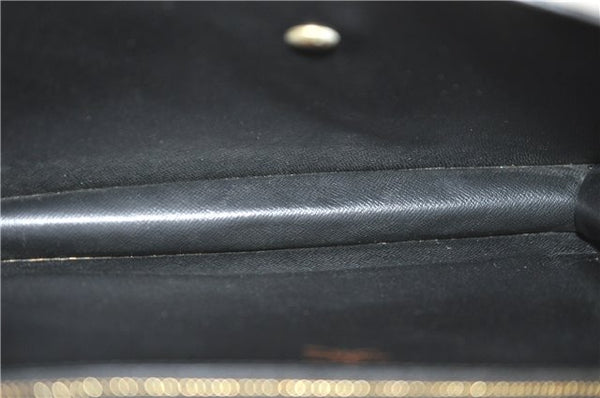 Authentic Louis Vuitton Epi Montaigne 27 Clutch Bag Purse Black M52652 LV 5218D