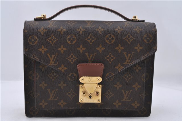 Authentic Louis Vuitton Monogram Monceau 2Way Shoulder Hand Bag M51185 LV 5219D