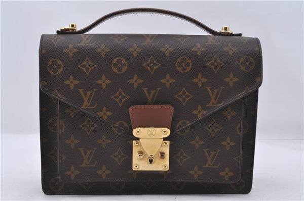 Authentic Louis Vuitton Monogram Monceau 2Way Shoulder Hand Bag M51185 LV 5219D