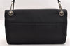 Authentic PRADA TESSUTO METALLO Nylon Leather Shoulder Bag B6542 Black 5219I