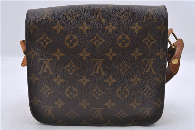 Auth Louis Vuitton Monogram Cartouchiere MM Shoulder Cross Bag M51253 LV 5220D