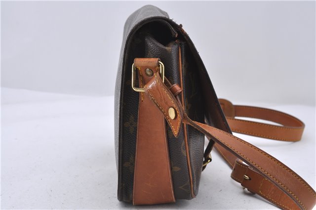 Auth Louis Vuitton Monogram Cartouchiere MM Shoulder Cross Bag M51253 LV 5220D