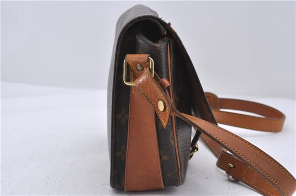 Auth Louis Vuitton Monogram Cartouchiere MM Shoulder Cross Bag M51253 LV 5220D
