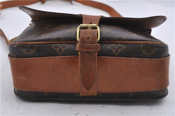 Auth Louis Vuitton Monogram Cartouchiere MM Shoulder Cross Bag M51253 LV 5220D