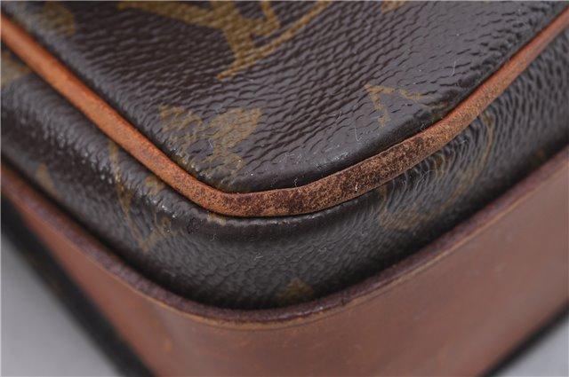 Auth Louis Vuitton Monogram Cartouchiere MM Shoulder Cross Bag M51253 LV 5220D