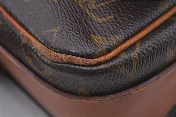 Auth Louis Vuitton Monogram Cartouchiere MM Shoulder Cross Bag M51253 LV 5220D