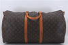 Auth Louis Vuitton Monogram Keepall Bandouliere 55 Boston Bag M41414 LV 5221D