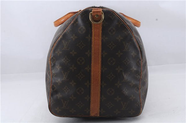 Auth Louis Vuitton Monogram Keepall Bandouliere 55 Boston Bag M41414 LV 5221D