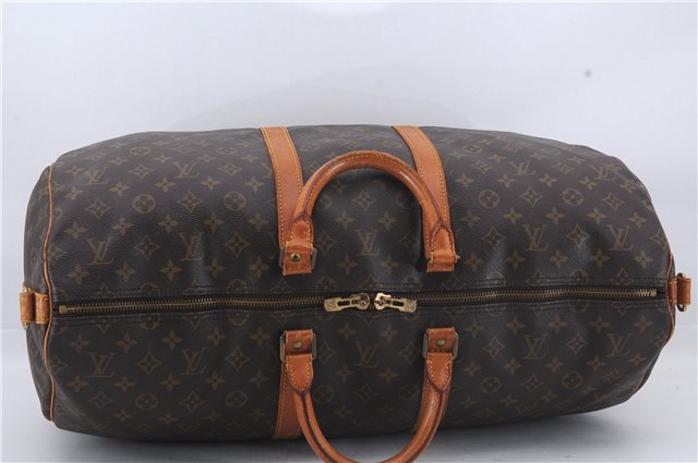 Auth Louis Vuitton Monogram Keepall Bandouliere 55 Boston Bag M41414 LV 5221D
