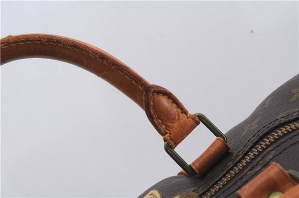 Auth Louis Vuitton Monogram Keepall Bandouliere 55 Boston Bag M41414 LV 5221D
