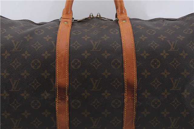 Auth Louis Vuitton Monogram Keepall Bandouliere 55 Boston Bag M41414 LV 5221D