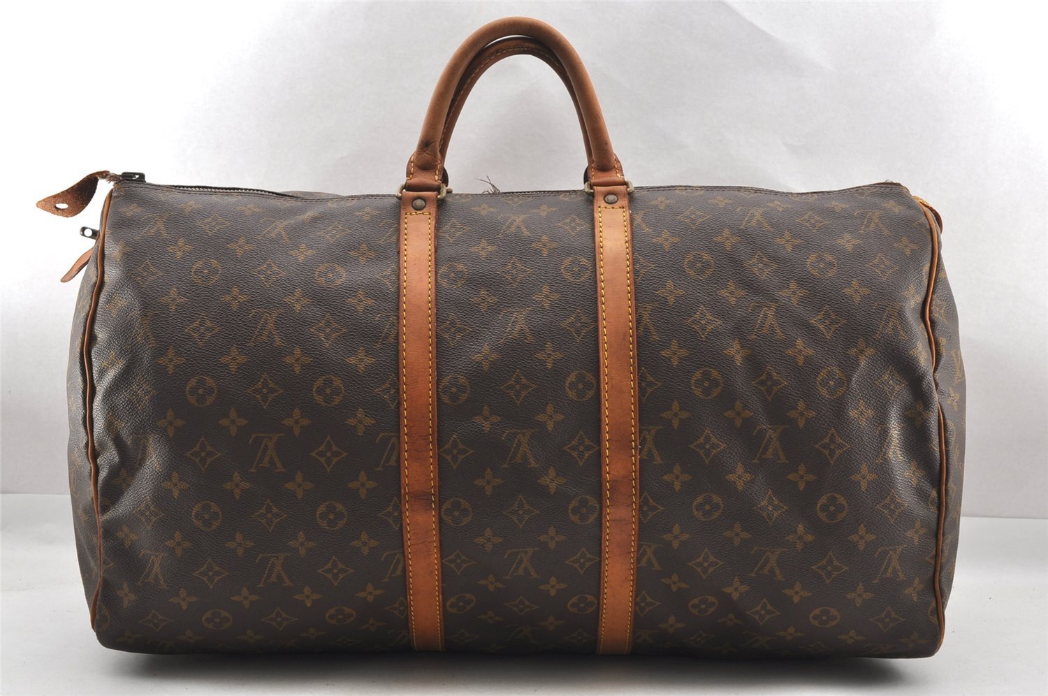 Authentic Louis Vuitton Monogram Keepall 55 Travel Boston Bag Old Model LV 5221I
