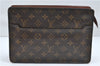 Authentic Louis Vuitton Monogram Pochette Homme Clutch Hand Bag M51795 LV 5222D