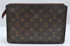 Authentic Louis Vuitton Monogram Pochette Homme Clutch Hand Bag M51795 LV 5222D