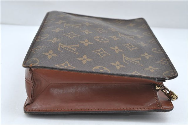 Authentic Louis Vuitton Monogram Pochette Homme Clutch Hand Bag M51795 LV 5222D