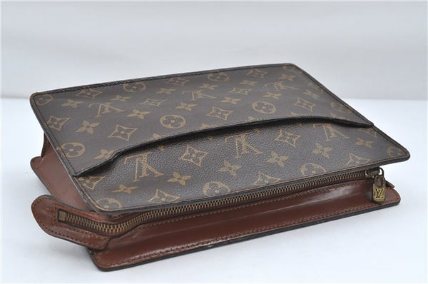 Authentic Louis Vuitton Monogram Pochette Homme Clutch Hand Bag M51795 LV 5222D