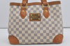 Authentic Louis Vuitton Damier Azur Hampstead PM N51207 Shoulder Tote Bag 5223I