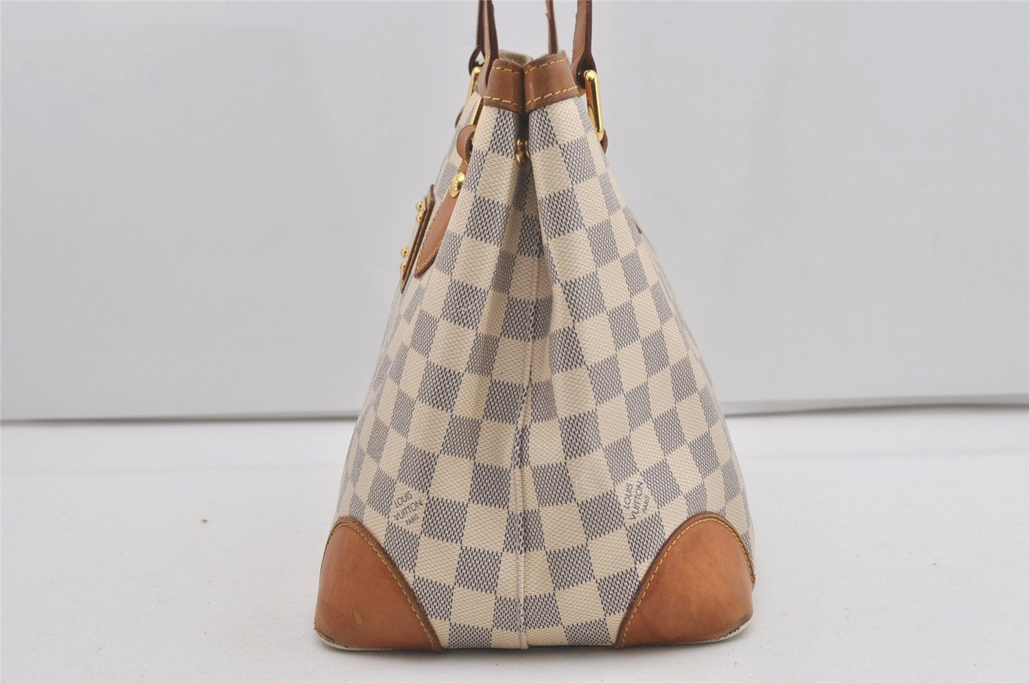 Authentic Louis Vuitton Damier Azur Hampstead PM N51207 Shoulder Tote Bag 5223I