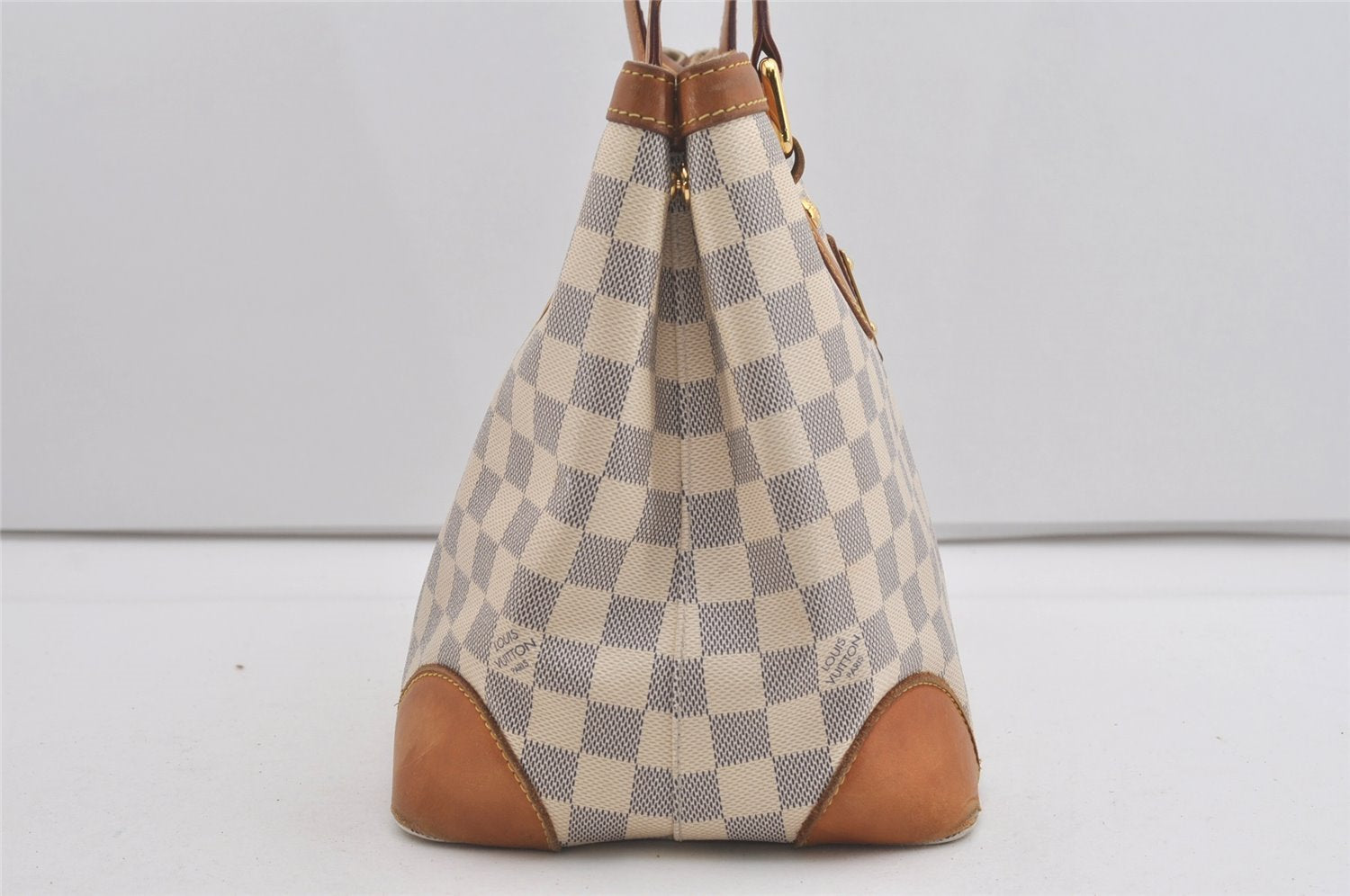 Authentic Louis Vuitton Damier Azur Hampstead PM N51207 Shoulder Tote Bag 5223I