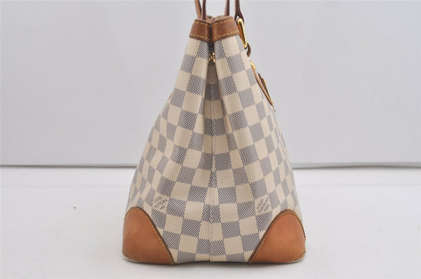Authentic Louis Vuitton Damier Azur Hampstead PM N51207 Shoulder Tote Bag 5223I