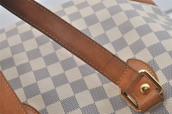 Authentic Louis Vuitton Damier Azur Hampstead PM N51207 Shoulder Tote Bag 5223I