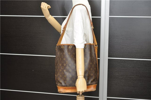 Authentic Louis Vuitton Monogram Noe Shoulder Bag M42224 LV 5224D