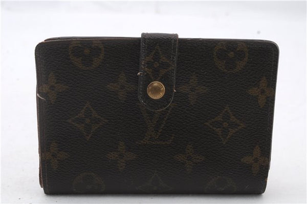 Auth LOUIS VUITTON Monogram Porte Monnaie Billets Viennois M61663 Wallet 5225C