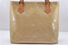 Authentic Louis Vuitton Vernis Houston Shoulder Hand Bag Beige M91340 LV 5225D