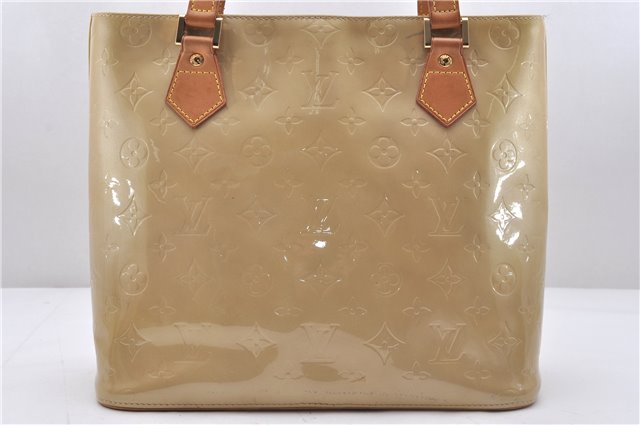 Authentic Louis Vuitton Vernis Houston Shoulder Hand Bag Beige M91340 LV 5225D