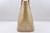 Authentic Louis Vuitton Vernis Houston Shoulder Hand Bag Beige M91340 LV 5225D