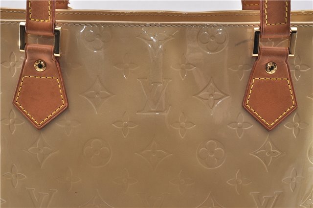 Authentic Louis Vuitton Vernis Houston Shoulder Hand Bag Beige M91340 LV 5225D