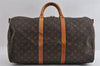 Authentic Louis Vuitton Monogram Keepall Bandouliere 50 M41416 Boston Bag 5225I