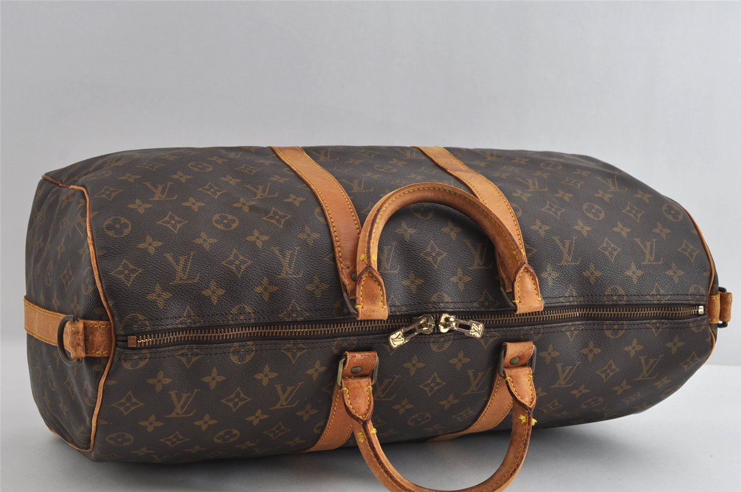 Authentic Louis Vuitton Monogram Keepall Bandouliere 50 M41416 Boston Bag 5225I