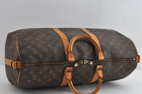 Authentic Louis Vuitton Monogram Keepall Bandouliere 50 M41416 Boston Bag 5225I